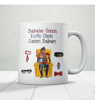 Canım Babam Baskılı Babalar Günü Kupa Bardak Kahve Kupa Bardak-1