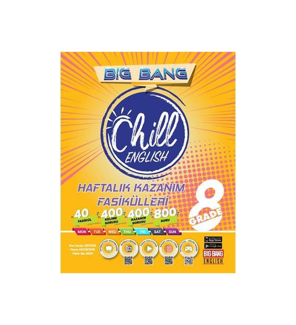 BIG BANG 8. SINIF CHILL ENGLISH HAFTALIK KAZANIM FASİKÜLLERİ