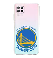 Huawei P40 Lite Uyumlu Kapak Golden State Warriors Tasarımlı Şeffaf Silikon Kılıf