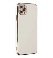 iPhone 11 Pro Max Kılıf Volet Silikon - Beyaz