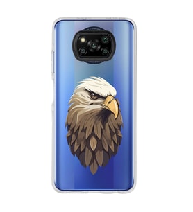 Poco X3 PRO / X3 NFC Uyumlu Kartal Tasarımlı Şeffaf Telefon Kılıfı