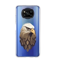 Poco X3 PRO / X3 NFC Uyumlu Kartal Tasarımlı Şeffaf Telefon Kılıfı