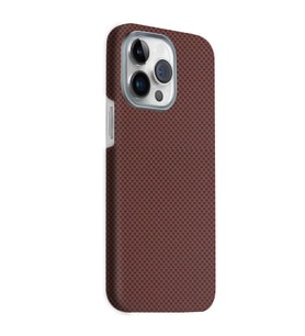 Northcity iPhone 15 Pro Max ile Uyumlu Volt MagSafe Kılıf - Kırmızı, Kevlar Desenli Darbe Emici Kapak