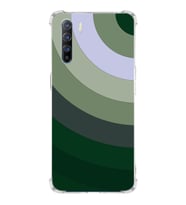 PrintiFy Oppo Reno 3 Uyumlu Köşe Korumalı Renk Cümbüşü C Tasarımlı Şeffaf Silikon Kılıf