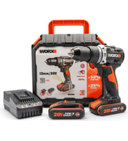 WORX WX352 20Volt/2.0Ah Li-ion Çift Akülü Kömürsüz Profesyonel Şarjlı Darbeli Matkap