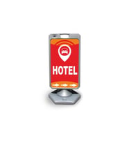 Hotel    Reklam ve Yönlendirme Uyari Dubasi A Tabela Gri