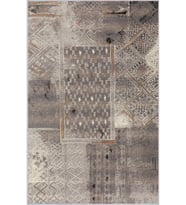Eliana Home Baskılı, Yıkanabilir Kaymaz Taban Salon Halısı LNA1106 100x150 cm (Kahverengi)