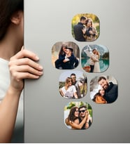 Kişiye Özel Ahşap Fotoğraflı UV Baskılı Magnet
