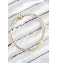 Pirinç Charm Topcuk Model Gold Renk Kadın Bileklik TJ-BB7807