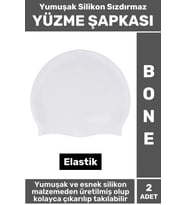 Özel Üretim Su Geçirmez Elastik Yüzücü Havuz Deniz Yüzme Şapkası Yumuşak Silikon Bone 2 Adet
