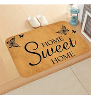 Esnature Evim Evim Güzel Evim Home Sweet Home Kahverengi Kapı Önü Paspası 45x70 Cm
