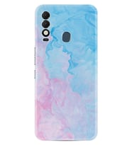 Tecno Spark 8T Kılıf Resimli Desenli Baskılı Silikon Pink Blue Abstract 1385