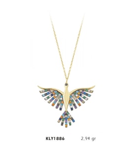 Harem Altın 14 Ayar Altın Anka Kuşu Kolye KLY1886