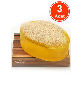 Kabak Lifli El Yapımı Doğal Bıttım Sabunu 120 G x 3 Adet