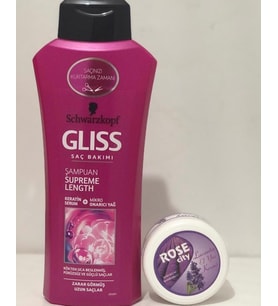 Gliss Supreme Lenght 525Ml Şampuan Alana Rose City 85Ml Lavanta Krem Hediye