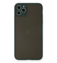 Newface Apple iPhone 11 Pro Max Kılıf Montreal Silikon Kapak - Yeşil