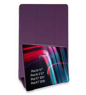 Newface Apple iPad 5 Air 9.7 Kılıf Tablet Smart Kılıf - Mor
