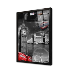 Londra Şehir Çerçeveli Cam Tablo