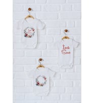 Pia Baby Premium %100 Pamuk İsme Özel Organik Baskılı Üçlü Set Çıtçıtlı Bebek Body Zıbın Modelleri 5067-18 (Ekru)