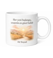 Kişiye Özel Yeni Başlangıç Hediyesi Kupa Bardak İsimli Motivasyon Hediye