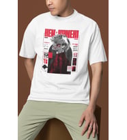 Tasarım Ken Kaneki Tokyo Ghoul Baskılı Unisex Oversize Anime Dizi Karakter Tişört