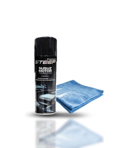 STEEP Susuz Motor Temizleyici & Parlatıcı Sprey 500 Ml Mikrofiber Bez 40X40 (ATLANTİK-SOHO ANTRASİT)