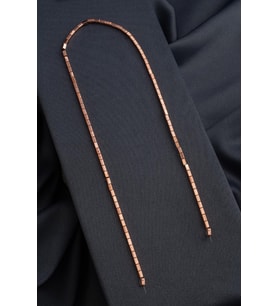 Hematit Doğal Taş Parlak Roz Dikdörtgen Kesim 2x4mm Dizi [AA]
