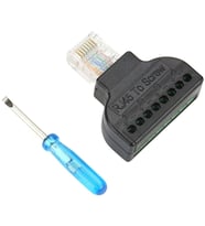 Powermaster RJ45 To 8 Pin Ethernet Screw Terminal Çevirici İnternet Soketi Jack Girişi Kesik Kablo Ucu