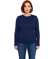 Stil Kadın Fitilli Bluz Crop Örme Fitted Kalıp Büyük Beden