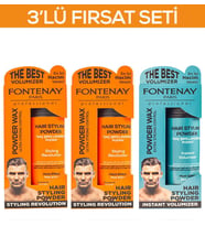 Fontenay Saç Şekillendirici Pudra Toz Wax Mat Effect Ve Ultra Strong X2 20gr 3'LÜ WAX SET