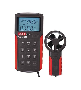 UNI-T UT 362 USB Dijital Anemometre Rüzgar Hızı Ölçer 2m/s-30m/s UT362