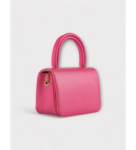 Mini Pembe Çapraz Askılı Ve El Çantası Helen