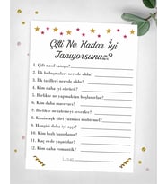 Çifti Ne Kadar İyi Tanıyorsunuz? Oyun Kartı 8 Adet