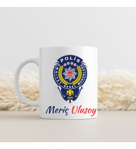 Polislere Özel Tasarımlı Kupa Bardak