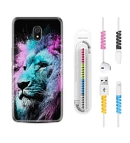 Xiaomi Redmi 8A 8 Pro 9C 9T 10C 11T Pro Kılıf Kablo Koruma Spiral Silikon Pink Blue Leon 1603