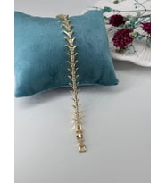 Zirkon Taşlı Pirinç Zirkon Bileklikler 17+2 Cm - Kbl0271