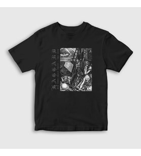 Presmono Unisex Çocuk Siyah The Seer Haggard T-Shirt 80157tt