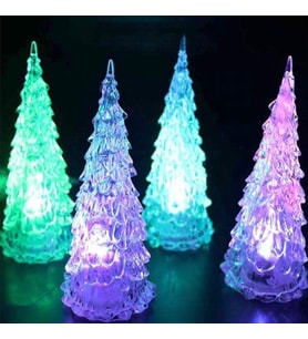 VIP RGB PINE TREE LED LIGHT RENKLİ LED IŞIKLI ÇAM AĞACI 22 CM IŞIKLI ÇAM AĞACI IŞIKLI YILBAŞI AĞACI