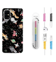 Casper E30 F20 X20 Kılıf Kablo Koruma Spiral Silikon Planet Animals 1771