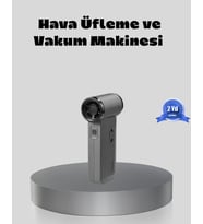 Şarjlı 130000 RPM Hava Üflemeli ve Vakumlu Araç Ev Temizlik Makinesi