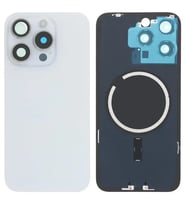İphone 15 PRO MAX Full Arka Kapak Arka Kemere Lensli (CAM) BEYAZ