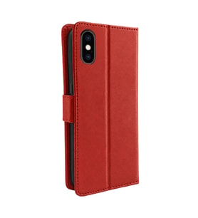 Northcity Apple iPhone XS Trend S Plus Kapaklı Kılıf - Kırmızı