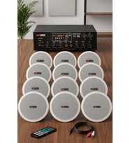Lastvoice Middle Paket-5 Tavan Hoparlörü ve Anfi Ses Sistemi (ANFİ + 12 HOPARLÖR)