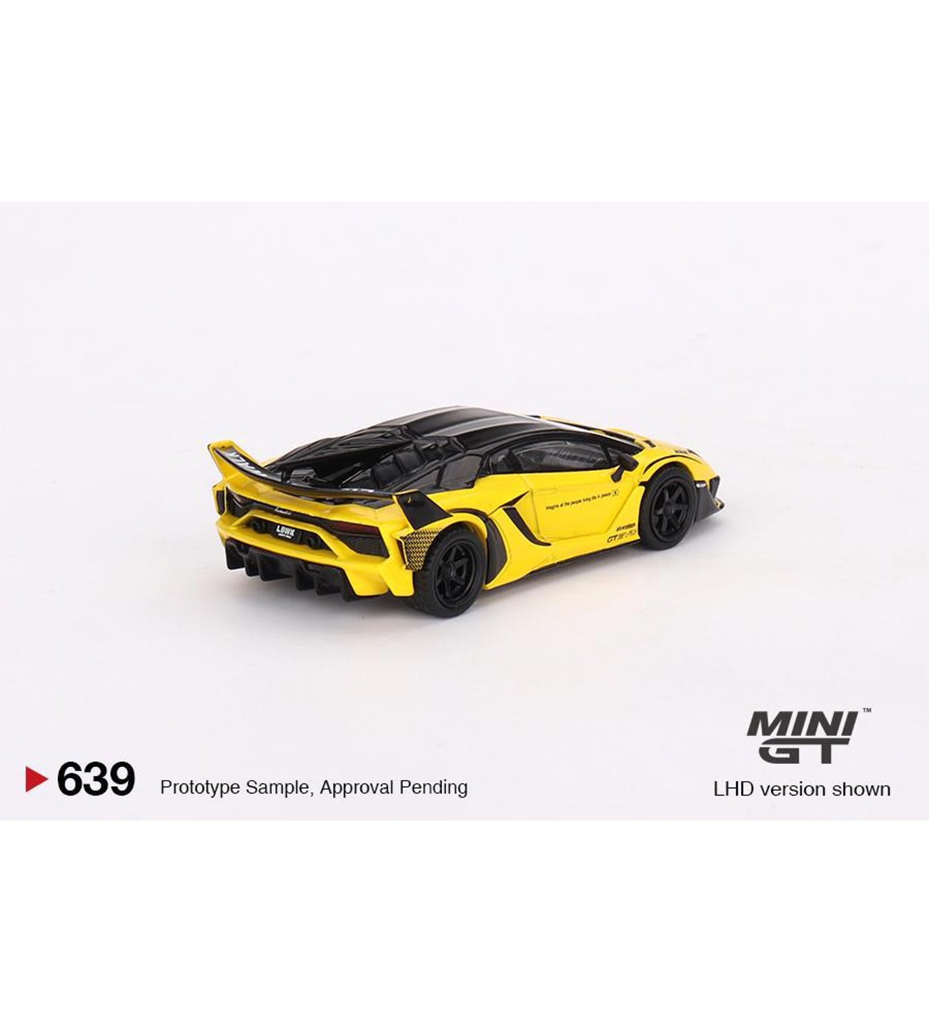 Mini GT Lamborghini LB-Silhouette WORKS Aventador GT EVO Yellow - 639