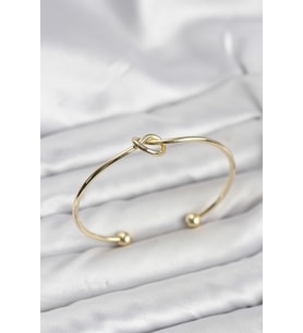 Düğüm Model Pirinç Gold Renk Kadın Bileklik