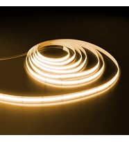 COB Led Şerit 5M 24V 480LED/m 3000K Günışığı 10W 8mm IP20 Aydınlatma Işık Hortum Kendinden Yapışkanlı
