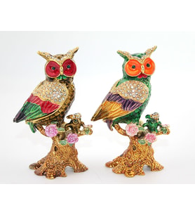 Swarovski Taşlı Tekli Baykuş