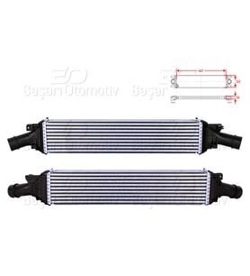 Audi A4 A5 A6 Q5 2.0 TDI TFSI CAGA 2008 ve Sonrası Turbo Radyatörü (Intercooler)