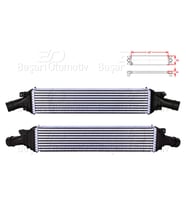 Audi A4 A5 A6 Q5 2.0 TDI TFSI CAGA 2008 ve Sonrası Turbo Radyatörü (Intercooler)
