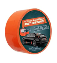 Oto Cam Ve Aksesuar Geçici Sabitleme Bandı Turuncu 45mmx25mt